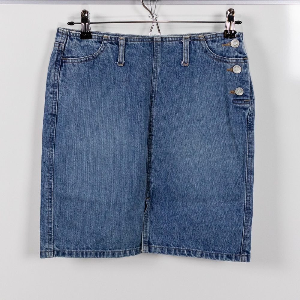 GAP Jeans Side Button Denim Pencil Skirt